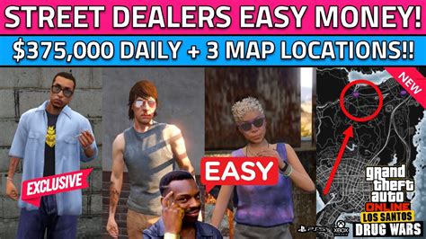 Every day 3 street dealers will appear in Los Santos and you can sell your business supplies to them at higher prices. . Gta online street dealers today